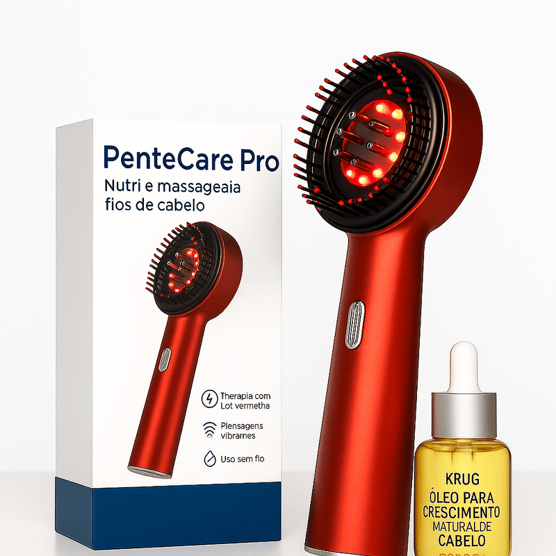 Electric Vibration Massage Comb Red Light Therapy Hair Growth Massage Scalp Brush Anti Hair Loss Liquid Oil Applicator Hair Care - Zaya Femme