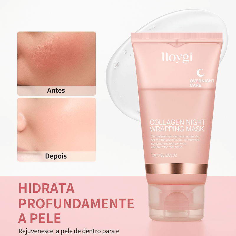 Máscara Noturna Rejuvenescedora de Colágeno Hoygi - Zaya Femme