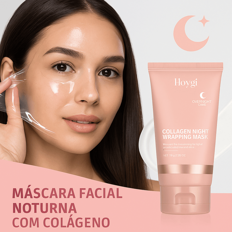 Máscara Noturna Rejuvenescedora de Colágeno Hoygi - Zaya Femme