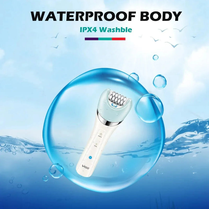 VGR Epilator 5 In 1 Electri Women Epilator Female Shaver Leg Body Hair Remover Lady Bikini Trimmer Facial Cleaning Massage V - 703 - Zaya Femme